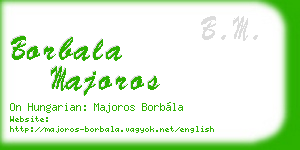 borbala majoros business card